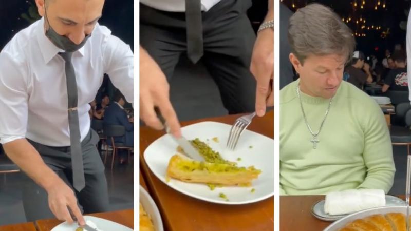 Mark Wahlberg előtt egy különleges baklava tálat szerettek volna bemutatni, amelyet a TikTok trendjeihez igazítva készítettek el. A cél az volt, hogy a desszert ne csupán ízletes legyen, hanem vizuálisan is lenyűgöző, hogy tökéletesen passzoljon a közössé