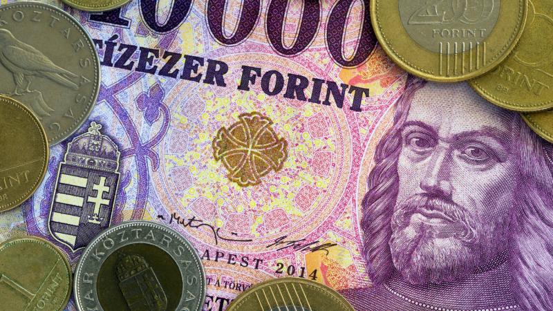 A forint megerősödött - téli csúcsán az árfolyam.